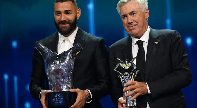 Karim Benzema, Carlo Ancelotti Win UEFA Player, Coach Of The Year Awards
