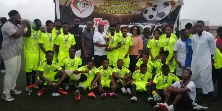 [PHOTOS] Bankuman FC Wins Plan B FM Inter-Community Soccer Gala; Takes Home GH10,000