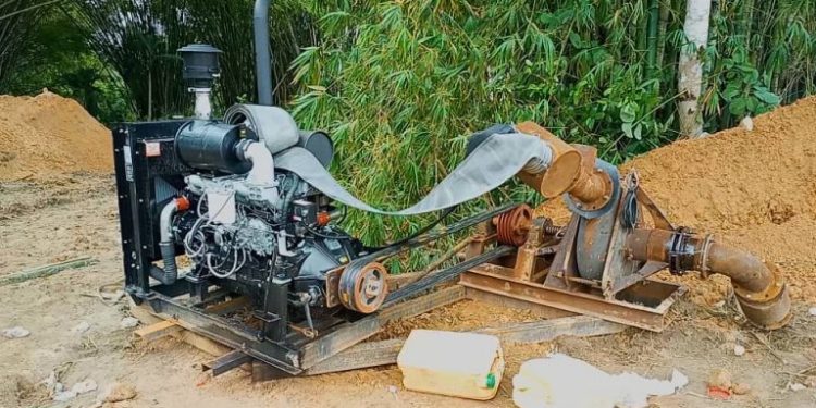 Ellembelle: Excavators left in the care of police missing