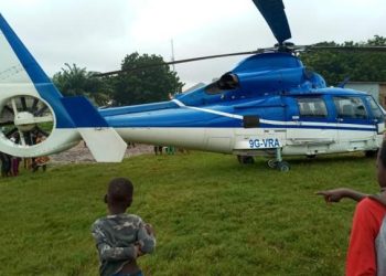 Helicopter lands forcefully at Achimota over poor visibility