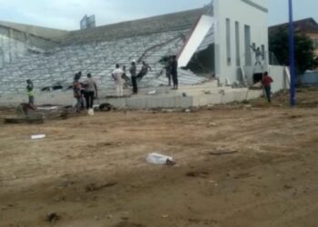 Koforidua: Jackson Park redevelopment project collapses; two workers wounded