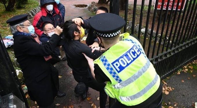 Protester rescued by UK police from Chinese consulate in Manchester