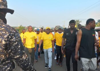 Asamankese: Thousands embark on health walk to mark Obuodwan festival [Photos]