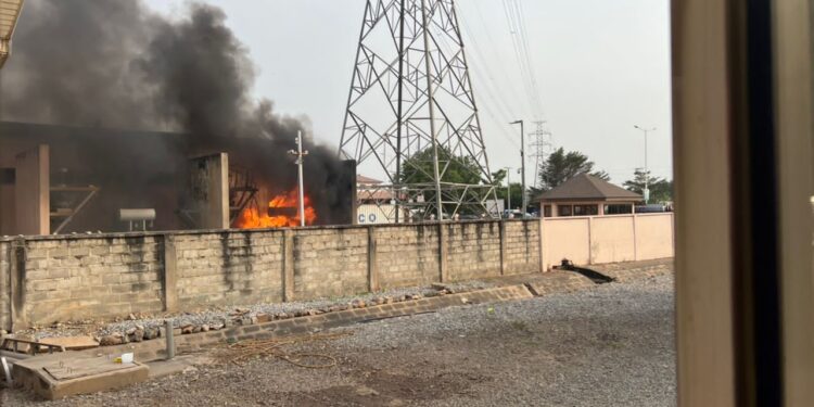 Achimota power station: ECG’s 33kV transformer destroyed by fire