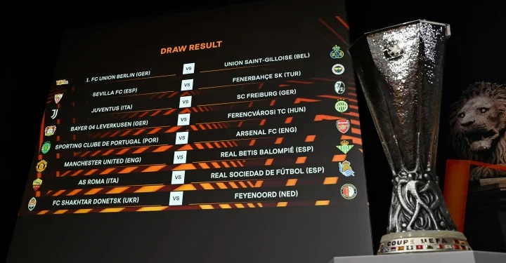 Europa League last 16: Man Utd to play Real Betis, Arsenal face Sporting Lisbon