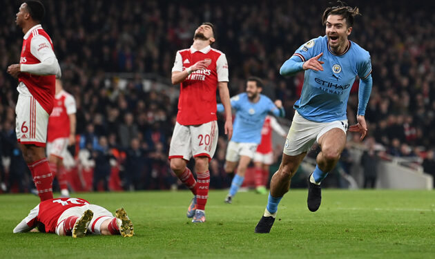 Manchester City beat Arsenal 3-1 to move into first place in Premier League table