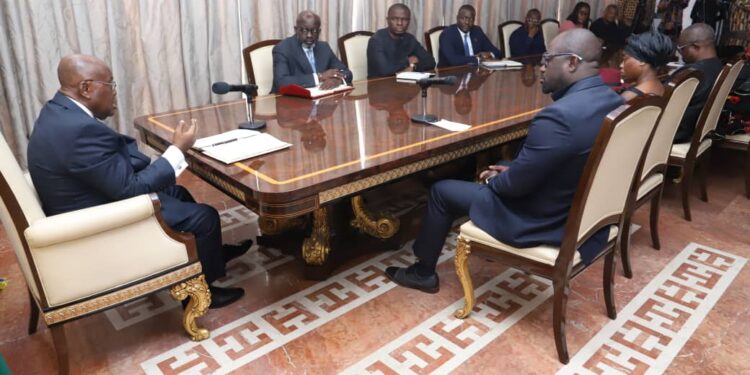 President Akufo-Addo hosts family of Christian Atsu ahead of funeral