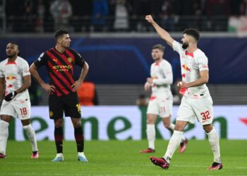 UCL: Mancity Held By Leipzig In Germany