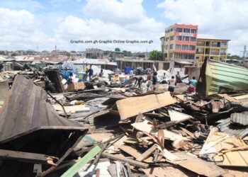 Buildings of ‘Illegal occupants’ around Kawukudi central Mosque demolished