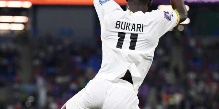 Osman Bukari scores as Black Stars share spoils in Luanda