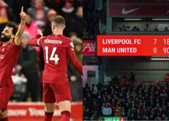 Liverpool beat Manchester United 7-0 at Anfield