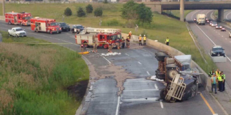 Fuel tanker spillage causes heavy traffic on Accra-Tema Motorway