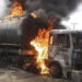 Koforidua: Fuel tanker bursts into flames after crashing while descending Mamfe mountains