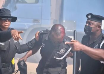 Police Commander, 3 other officers injured by rioting students