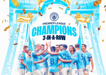 Man City win Premier League for third successive season after Arsenal’s defeat to Forest