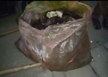 Environmental Officer confiscates suspected Anthrax infected cow meat at Kasoa