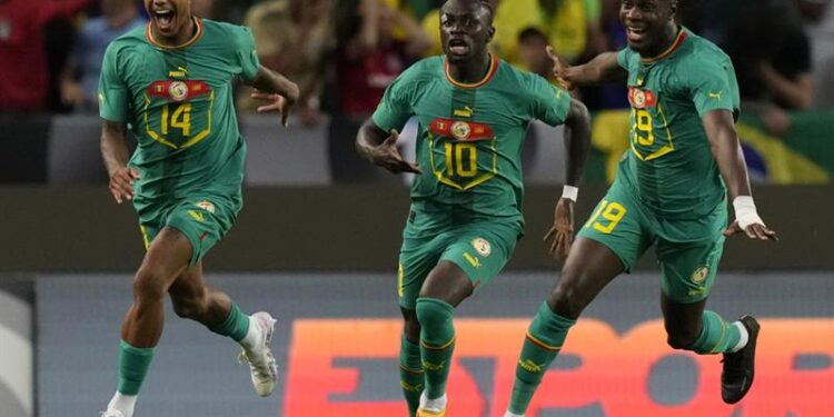 Int. friendly: Sadio Mane scores twice as Senegal beat Brazil