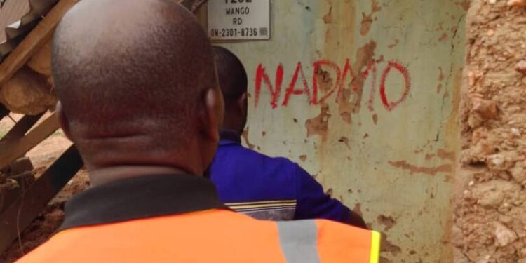 Kadjebi NADMO marks 590 dilapidated structures for demolition