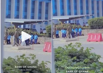 La Presbyterian SHS Students Kneel in the Sun as Armed Soldiers Enforce Dress Code