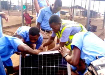 WoraWora SHS builds solar-powered water fountain