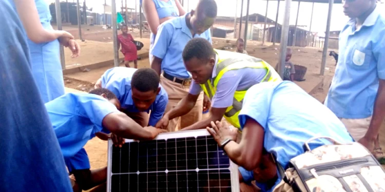 WoraWora SHS builds solar-powered water fountain