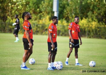 19 Black Stars players train ahead of Mexico friendly