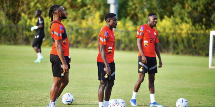 19 Black Stars players train ahead of Mexico friendly