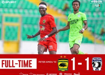 GPL: Kotoko fails to return to winning ways after drawing with Bechem United