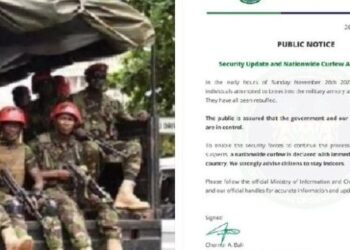 Nationwide Curfew Declared In Sierra Leone After Unknown Men Attempt To Break Into Military Armory