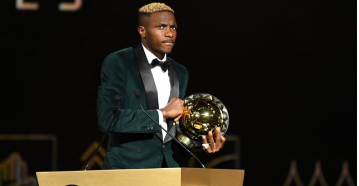 Nigeria striker Victor Osimhen crowned 2023 CAF Player of the Year