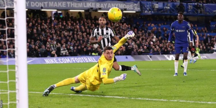 EFL Cup: Chelsea beat Newcastle on penalties to reach semis