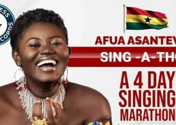 Afua Asantewaa concludes singathon at 126 hours, 52 minutes