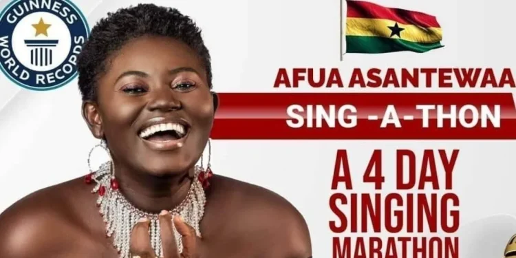 Afua Asantewaa concludes singathon at 126 hours, 52 minutes