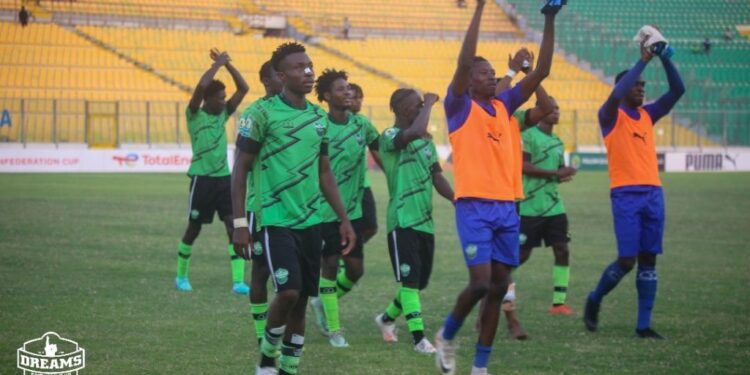 Dreams FC secure quarter-final spot in CAF Confederation Cup despite loss to Rivers United