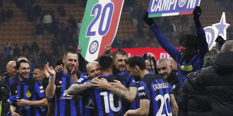 Inter win feisty Milan derby to clinch Serie A title