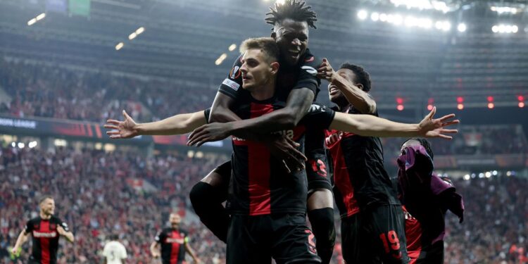 Bayer Leverkusen set European record with 49th straight match without defeat, advance to Europa League fina