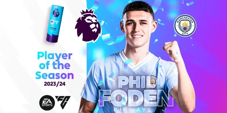 Phil Foden named Premier League Player of the Season