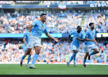 Manchester City win record-breaking fourth Premier League title in a row