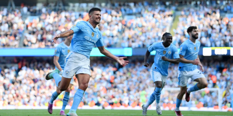 Manchester City win record-breaking fourth Premier League title in a row