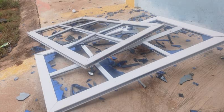 Obuasi: Angry youth vandalize Church, beat up Senior and Junior Pastors