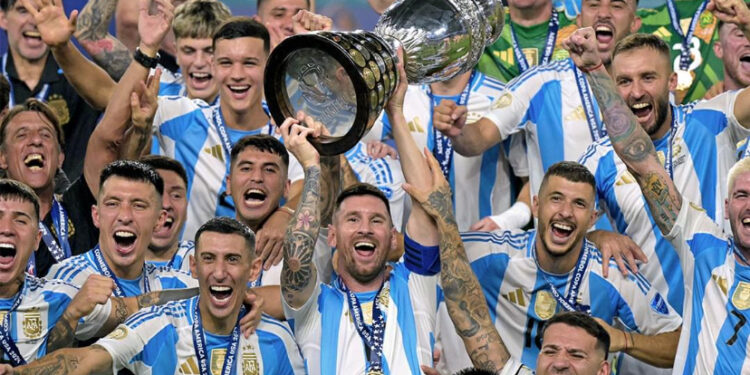 Argentina wins the 2024 Copa América title over Colombia with a late goal