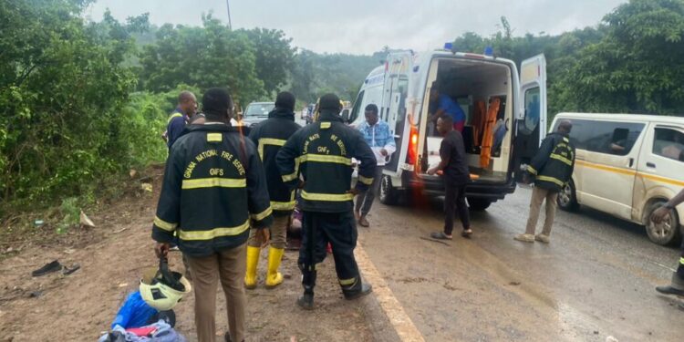 Fire Service rescues 15 accident victims on Cape Coast-Accra highway