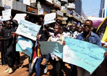Anti-corruption demonstrations break out in Uganda’s capital as people note Kenya’s protest success