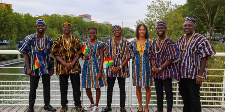 Paris 2024: Team Ghana wears colourful smock dress during opening ceremony