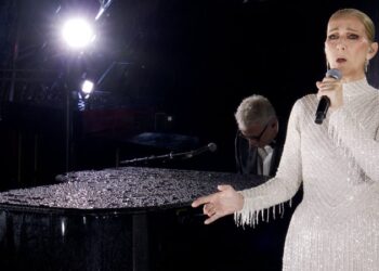 Celine Dion makes return to performance at Olympics
