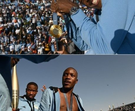 30,000 people welcome Olympic 200 Metre Gold Medalist Letsile Tebogo in Botswana