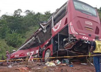 Several feared dead in VIP bus and fuel tanker collision in Suhum