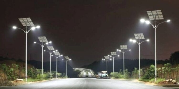 Illuminating Tema: Operation one pole one streetlight takes off