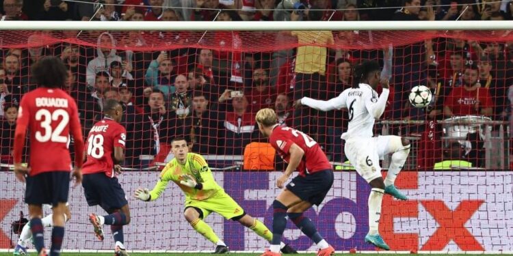 UCL: Lille stun reigning champions Real Madrid