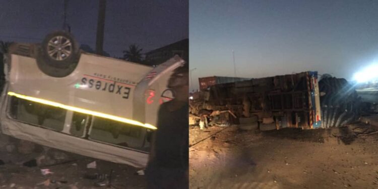 Accident creates gridlock at Pokuase on Accra – Kumasi highway